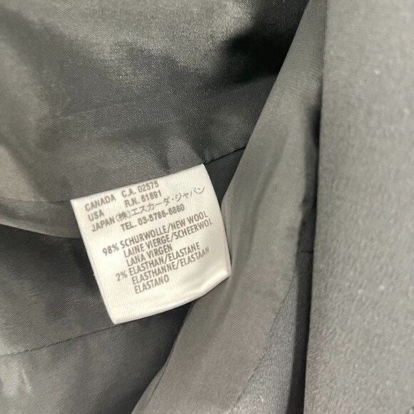 Escada Size EUR 38/8-10 Black Wool Double Button Blazer - Picture 5 of 6